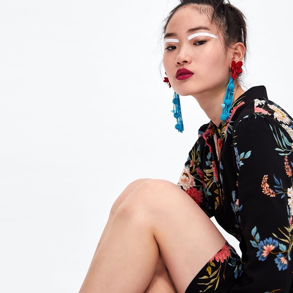 Zara Long Floral Print Dress (Worn Once) - Picture 5 of 12